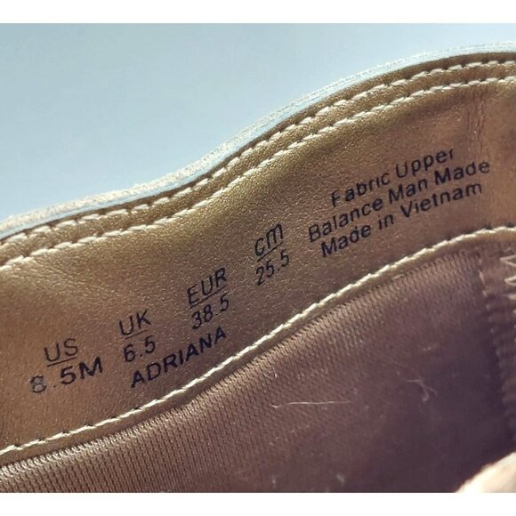 Life Stride Size 8.5M Side Zip Ankle Boots Block Heel Booties Brown Memory Foam - Picture 16 of 16